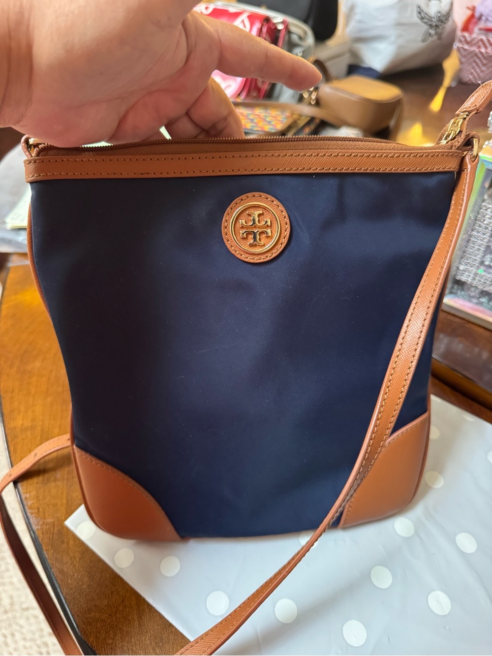 Tory Burch Perry Swingpack Nylon Crossbody Bag